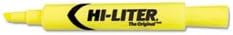 (3 Pack Value Bundle) AVE24000 Desk Style Highlighter Chisel Tip Fluorescent Yellow Ink 12/Pk