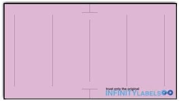 200000 Sato 1810 Compatible Lavender General Purpose Labels for Avery Dennison Sato PB-1 105 106 &amp 107 Price Guns. Full Case. with Security Cuts.