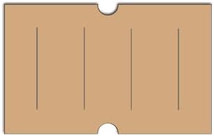 240000 Towa 1 (GS) Compatible Buff Brown General Purpose Labels for Towa GS Price Guns. Full Case. with Security Cuts.