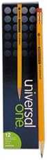 (6 Pack Value Bundle) UNV55520 Blackstonian Pencil HB #2 Medium Soft Yellow Barrel Dozen