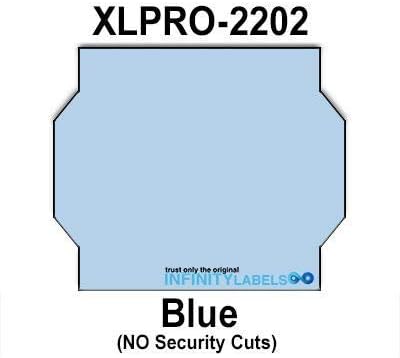 189000 XLPro 2202 Compatible Blue Labels for XLPRO 22DA &amp 22DC Price Guns. Full Case + 12 Ink Rollers NO Security cuts.