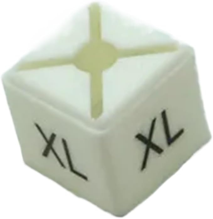 Durable 200 PCS Plastic Size Markers for Hanger Per-Printed Square Clothes Tags White Sizers Garment Clothing Coding Tag(X-Large)