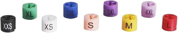 Hanger Size Markers 200Pcs Garment Tags Coding(46)