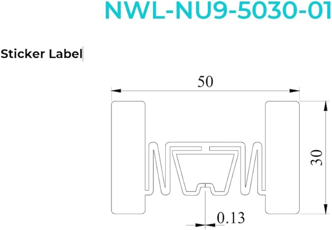 Sticker Label UHF RFID Size 54x34 mm Antenna Size 50x30 mm Chip U9 Made in Vietnam Customize for Inventory Stock
