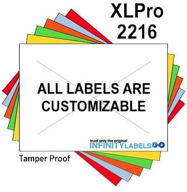 200000 XLPro 2216 Compatible Warm Red General Purpose Labels for XLPRO- 22DA XLPRO-22DC Price Guns. Full Case + 8 Ink Rollers. with Security Cuts.