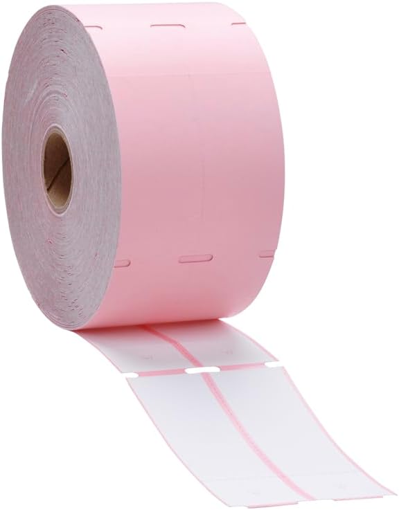 Direct Thermal Consignment Style Tags (Pink 12 Pack 12000 Labels)