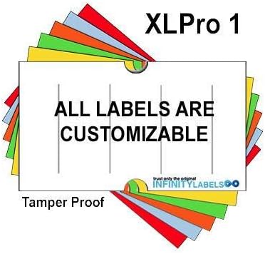 240000 XLPro 2112 Compatible Fluorescent Pink General Purpose Labels for XLPRO-1 (1) Price Guns. Full Case. Ink Rollers not Included. with Security Cuts.
