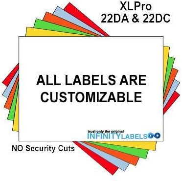189000 XLPro 2202 Compatible Pink Labels for XLPRO 22DA &amp 22DC Price Guns. Full Case + 12 Ink Rollers NO Security cuts.