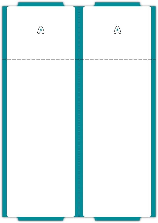 Direct Thermal Consignment Style Tags (Teal 12 Pack 12000 Labels)