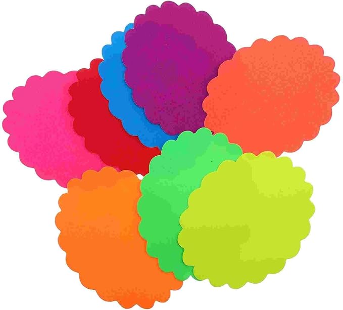 Inventory Labels 1200-Pack Fluorescent Burst Price Tags Reusable Blank Signs for Retail &amp Supermarket Sales