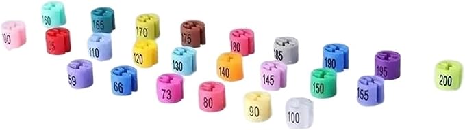 Hanger Size Markers 200Pcs Garment Tags Coding(46)