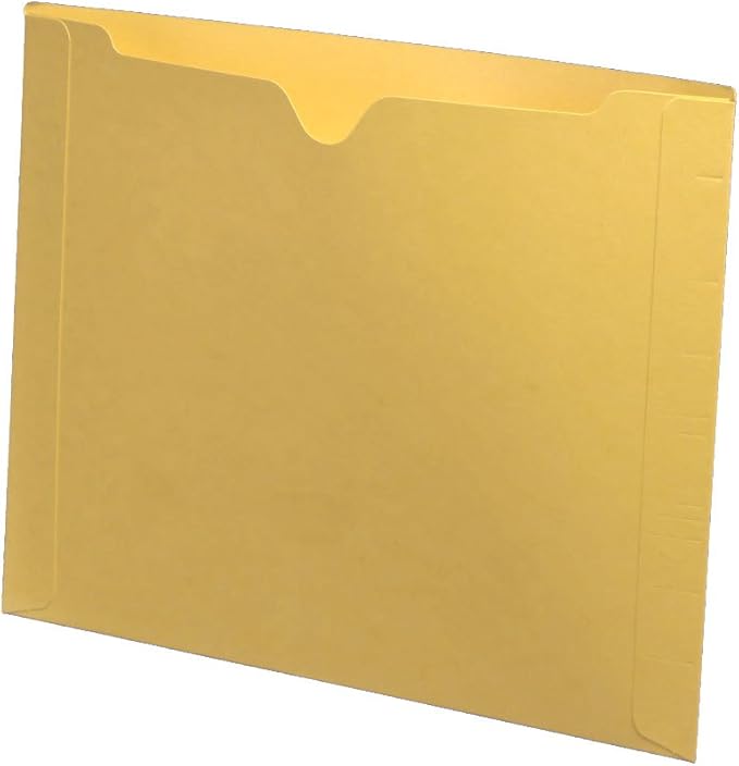 11 pt Yellow Color Jacket Letter Size Dental Style (Box of 50)