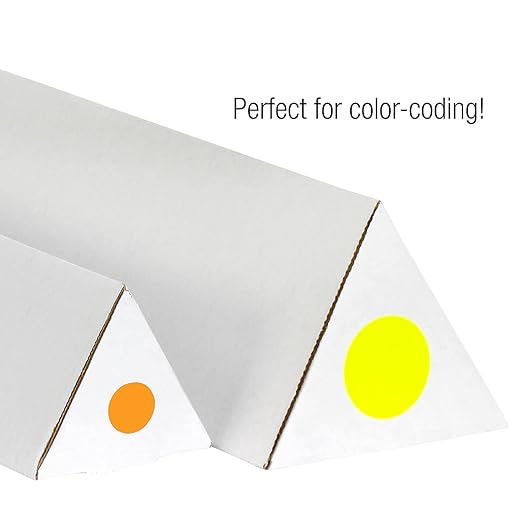 Tape Logic DL1390FG Removable Labels 2 Circle Fluorescent Green 500 Per Roll