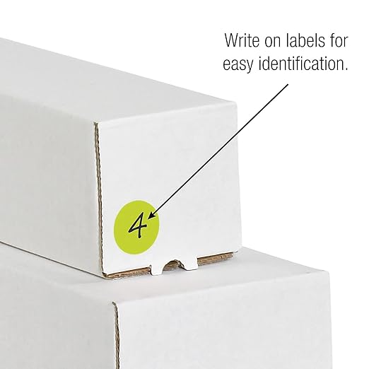 Tape Logic DL1390FG Removable Labels 2 Circle Fluorescent Green 500 Per Roll