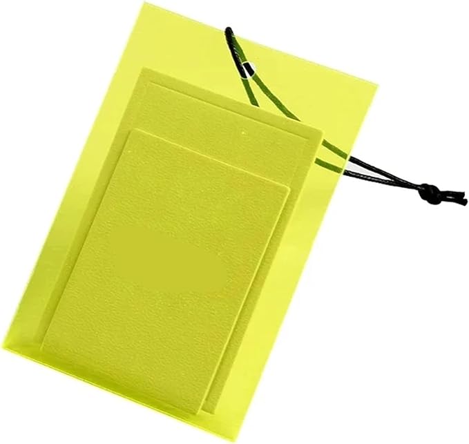 Hanger Size Markers 100pcs Clothing Store Hang Tag Customization Hanging Logo Color Soft Film Plastic Bag for DIY(Yellow)