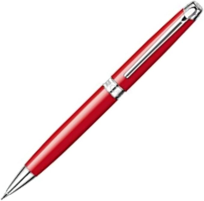 Caran d'Ache Leman Silver Plated Mechanical Pencil - Red