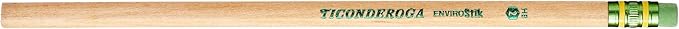 Ticonderoga EnviroStik No. 2 Soft Six 12-Count Hang Tab Boxes Total 72 Pencils (Wood-Cased Black Writing) Made from Recycled Content 100% Recyclable (96212)
