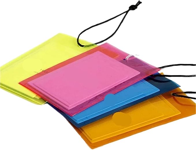 Hanger Size Markers 100pcs Clothing Store Hang Tag Customization Hanging Logo Color Soft Film Plastic Bag for DIY(Yellow)