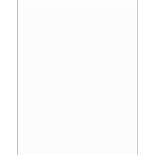 Tape Logic Aviditi Tape Logic 8 1/2 x 11 Clear Shipping Labels for Laser Printers Permanent Adhesive 8 1/2 x 11 Sheet 1 Labels Per Sheet 100 Sheets