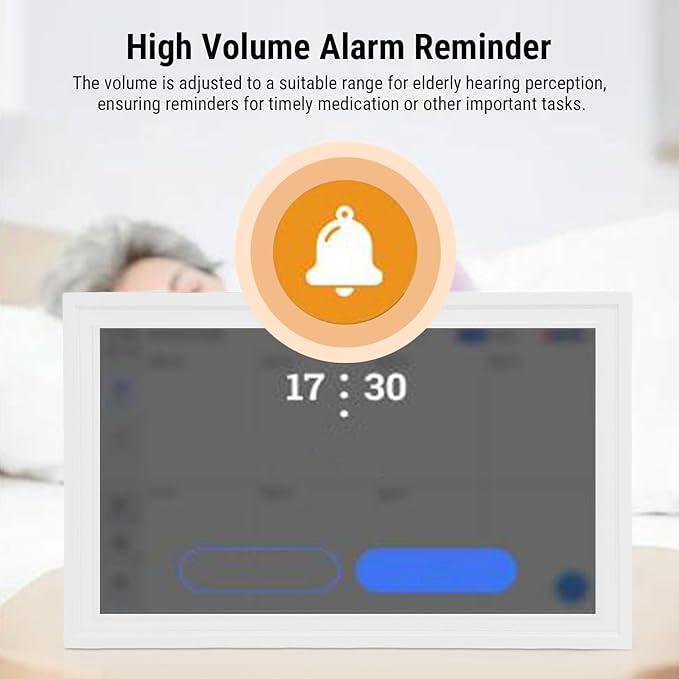 VBESTLIFE 15.6in Wall Planner Digital Calendar 1080P HD Interactive Touchscreen WiFi Digital Calendar Chore Chart Wall &amp Desk Mountable (US)