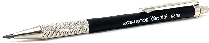 KOH-I-NOOR Automatic 5608 - Metal mechanical pencil for notebook with sharpener - Set of 2