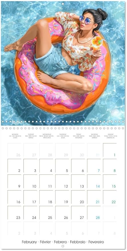 Joyeuses vacances – Pour tous les passionnés de Manga (Calendrier mural carré 2026 30 x 60 cm (ouvert)) Calendrier double avec une page pour vos prises de notes