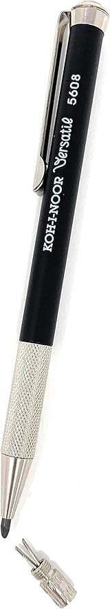 KOH-I-NOOR Automatic 5608 - Metal mechanical pencil for notebook with sharpener - Set of 2