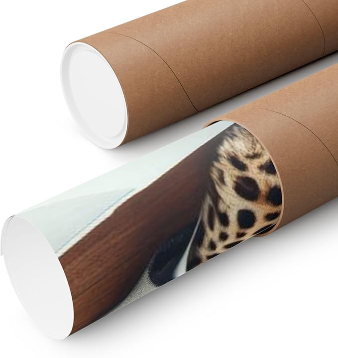 Premium Matte Poster of a Leopard Working as a Luxury Travel Planner