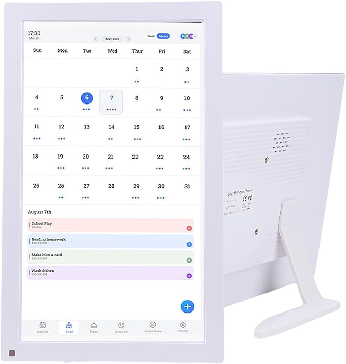 Bewinner 15.6 Inch Wall Planner Digital Calendar &amp Chore Chart Smart Touchscreen Wall Calendars Interactive Display for Family Schedules Electronic Picture Frame with APP for (US Plug 100-240V)