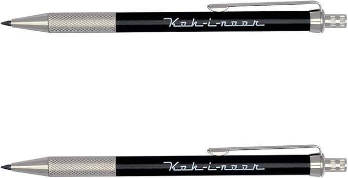 KOH-I-NOOR Automatic 5608 - Metal mechanical pencil for notebook with sharpener - Set of 2
