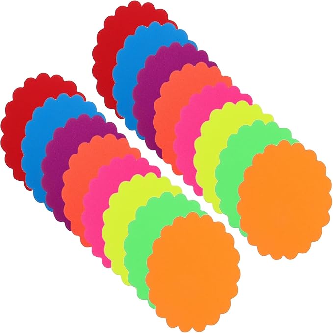 Inventory Labels 1200-Pack Fluorescent Burst Price Tags Reusable Blank Signs for Retail &amp Supermarket Sales