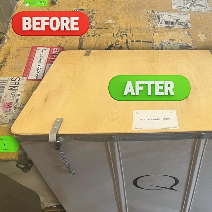 INTELLI-PLAC X2 Label Holder (1003x5) Permanent Label Holder Makes It Easy to Apply-Remove-Replace Your Labels On Bins Totes Containers. Prevent Sticky Residue &amp Messy Overlapping of Labels.