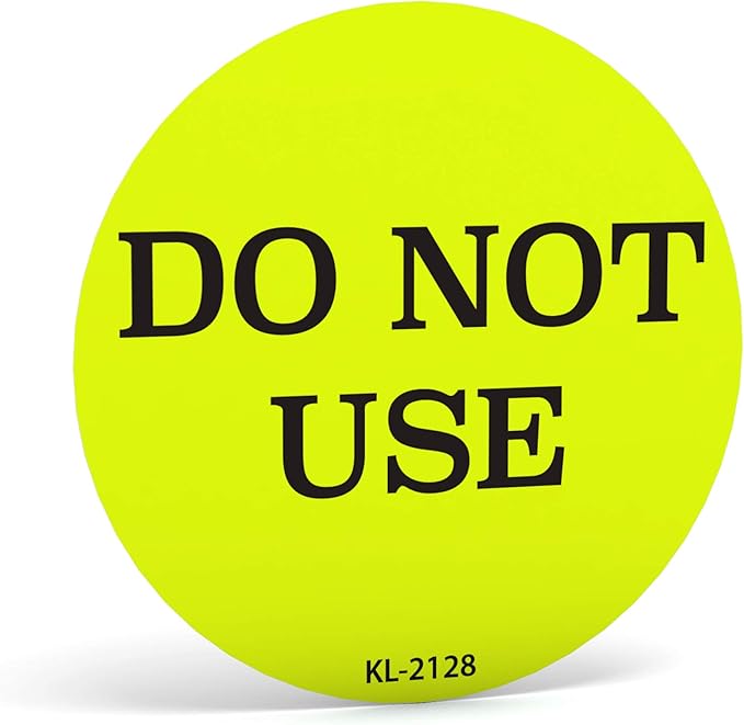 Kenco 2 Circle Inventory Control Stickers for Shipping and Inventory - 500 Permanent Adhesive Labels Per Roll Made in The USA (DO NOT USE 12 Pack)