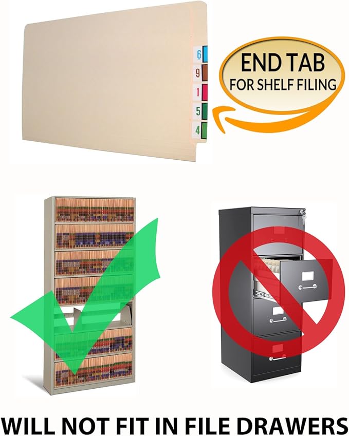 11 pt Yellow Color Jacket Letter Size Dental Style (Box of 50)