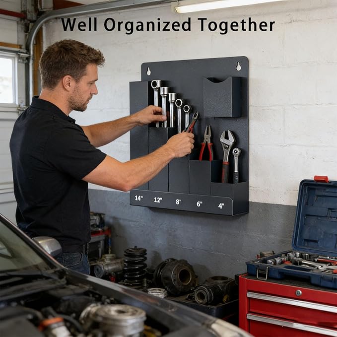 Pack of 1 Wall Mount Planner Vertical Storage for Pack Attachments Denial Building Required Permanent Metal Co