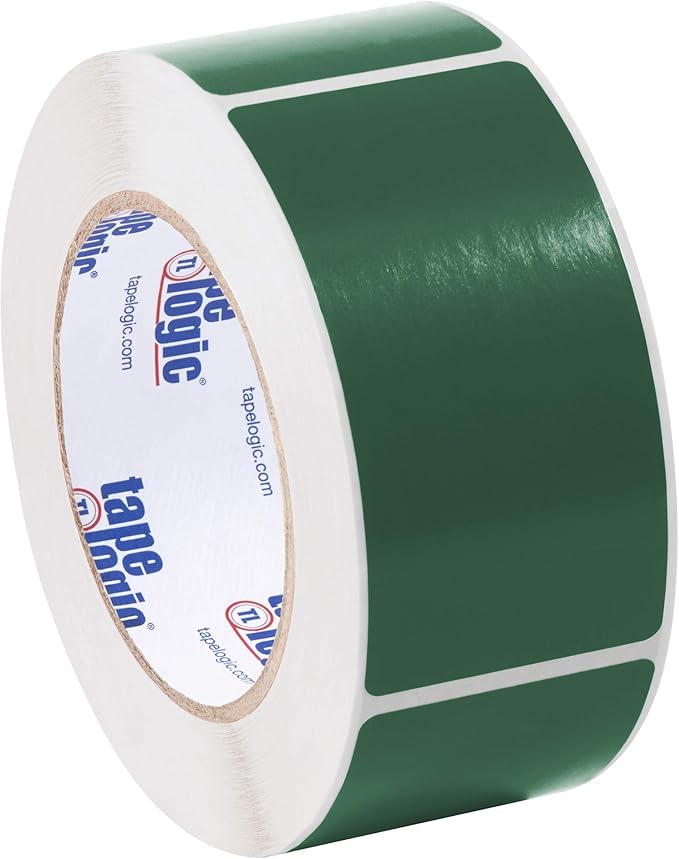 Tape Logic Inventory Rectangle Label 4 L x 2 W Green Roll of 500 (DL636D)