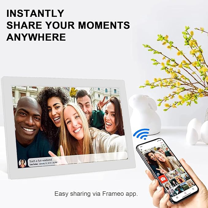 Bewinner 15.6 Inch Wall Planner Digital Calendar &amp Chore Chart Smart Touchscreen Wall Calendars Interactive Display for Family Schedules Electronic Picture Frame with APP for (US Plug 100-240V)