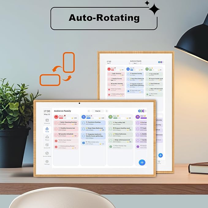 Digital Calendar 15.6 Inch Wall Planner Electronic Calendar&ampChore Chart1080P Full HD Interactive Touchscreen Smart Touchscreen Interactive Display for Family Schedules – Wall Mount Included Gre