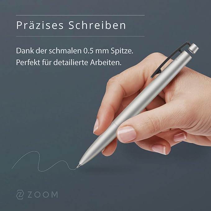 ZOOM SH-ZC1 Mechanical Pencil 0.02 inch (0.5 mm) Sand Silver Stylish Popular