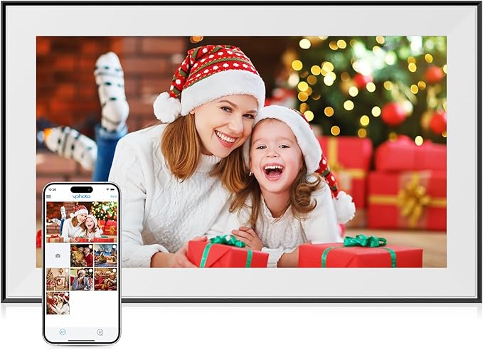 Dragon Touch 15.6 Inch Large Digital Picture Frame - WiFi Digital Photo Frame with 32GB Storage FHD 1080P Touch Screen Auto-Rotate Share Photos/Videos Instantly via Free App Best Gifts for Mom
