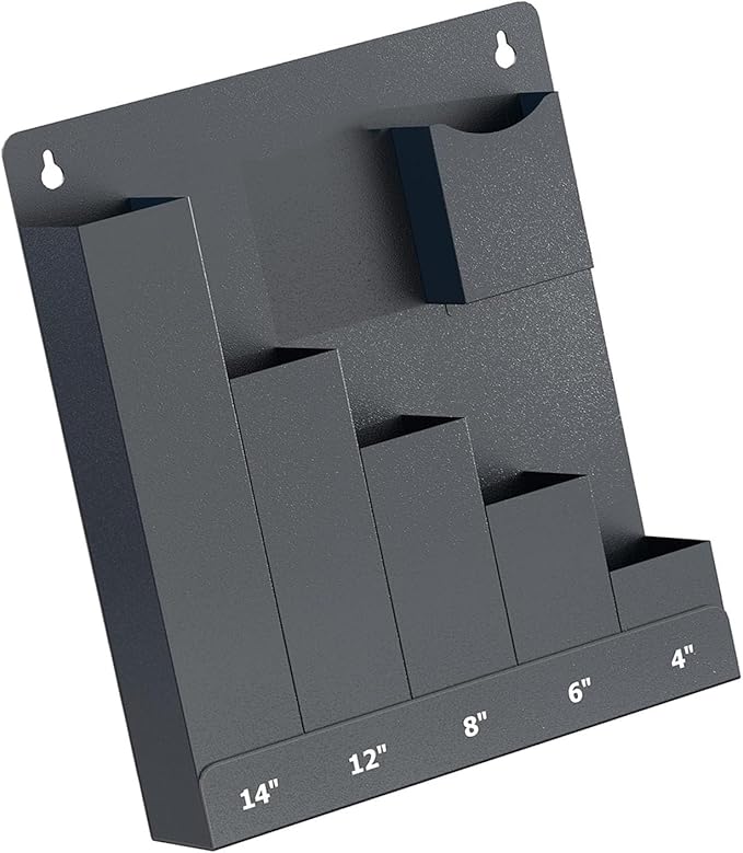 Pack of 1 Wall Mount Planner Vertical Storage for Pack Attachments Denial Building Required Permanent Metal Co