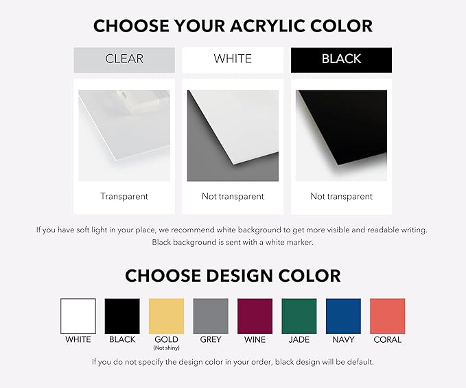 Large Personalized Acrylic Wall Calendar - Personalized 2026 Dry Erase Calendar Family Calendar Monthly and Weekly Board Family Planner (24x18 Standard Package)