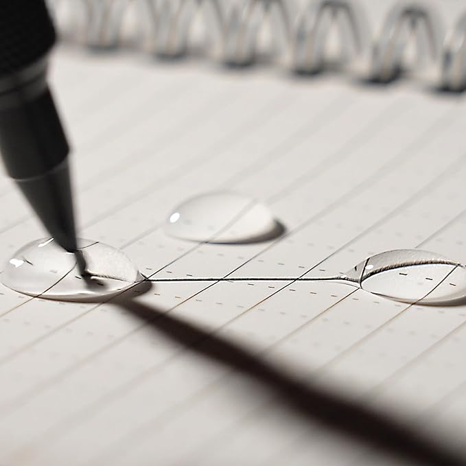 Nicpro 1.3mm Mechanical Pencil Set in Leather Bag with Waterproof Field Notebooks 3PCS Metal Heavy Duty Carpenter Pencil with Lead Refill &amp Eraser for Outdoor Journal Travel Drafting Drawing