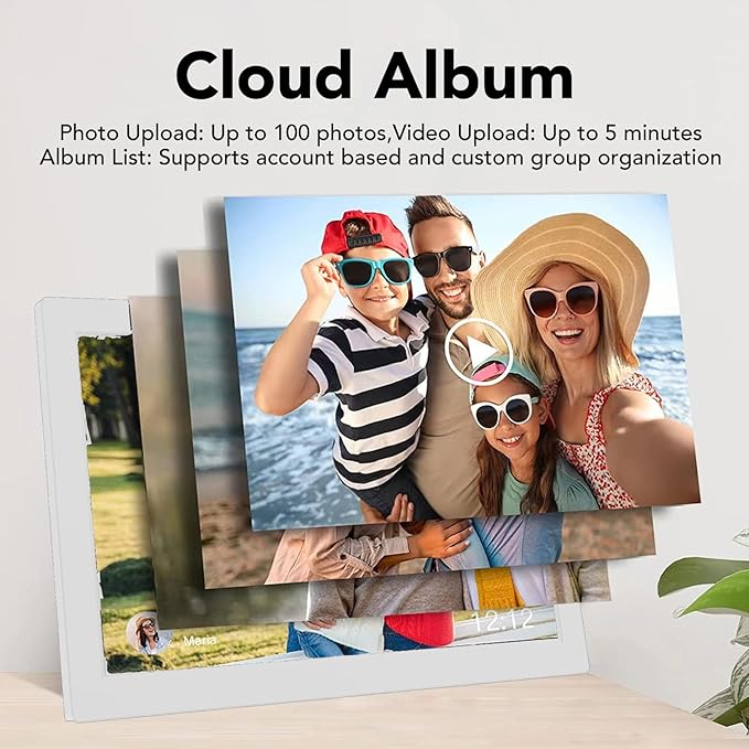 Bewinner 15.6 Inch Wall Planner Digital Calendar &amp Chore Chart Smart Touchscreen Wall Calendars Interactive Display for Family Schedules Electronic Picture Frame with APP for (US Plug 100-240V)