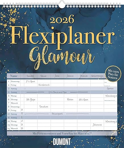 Glamour Flexible Planner 34.5 x 40 cm