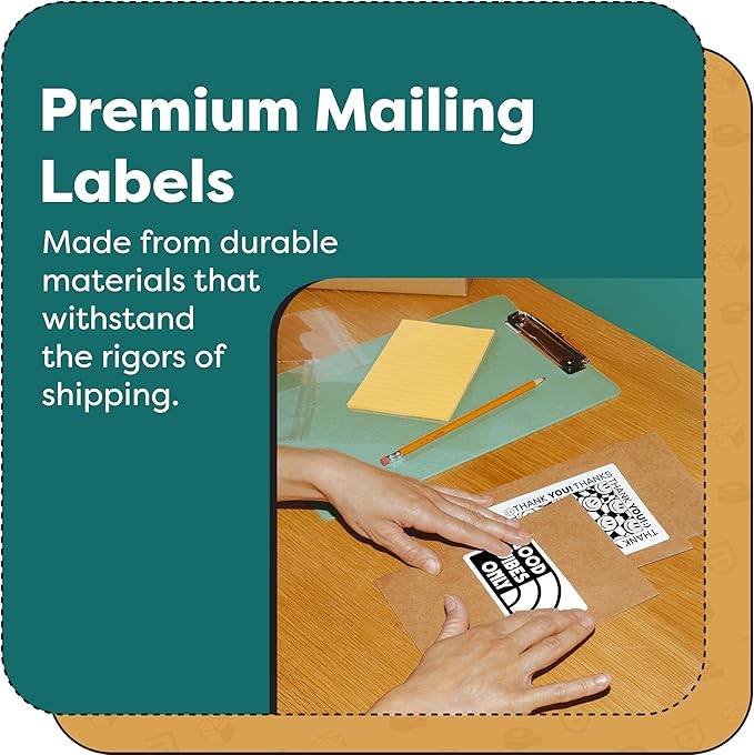 Aegis Adhesives - Replacement for DYMO 30347 (12 Rolls 9000 Labels) 1 X 1 1/2 Direct Thermal Barcode and Book Spine Labels - Compatible with LabelWriter 450 450 Turbo 4XL (NOT 550 5XL)