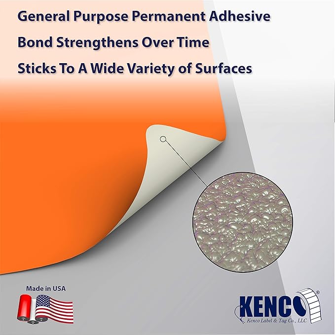 Kenco 2 Circle Inventory Control Stickers for Shipping and Inventory - 500 Permanent Adhesive Labels Per Roll Made in The USA (DO NOT USE 12 Pack)
